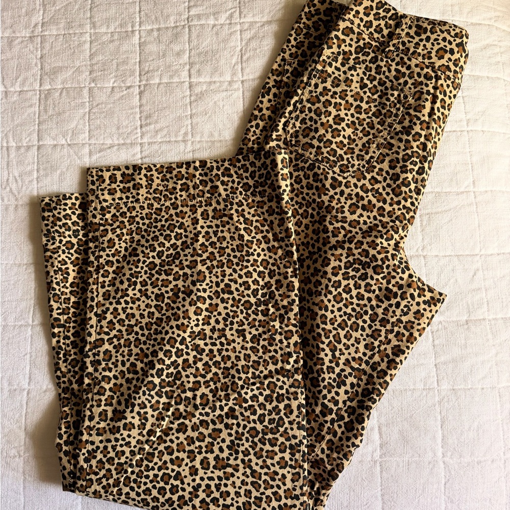 J. Crew Pants - Leopard Print Slim Pants
